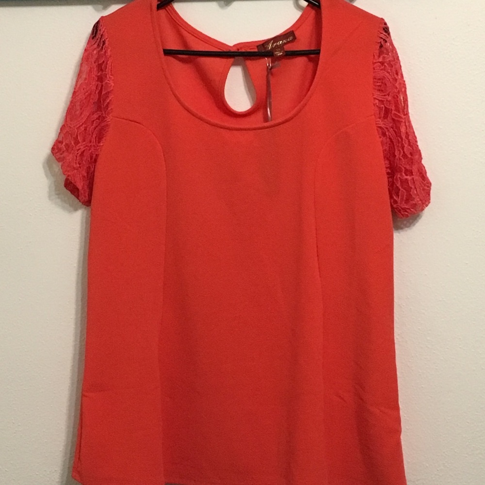 Orange/coral top